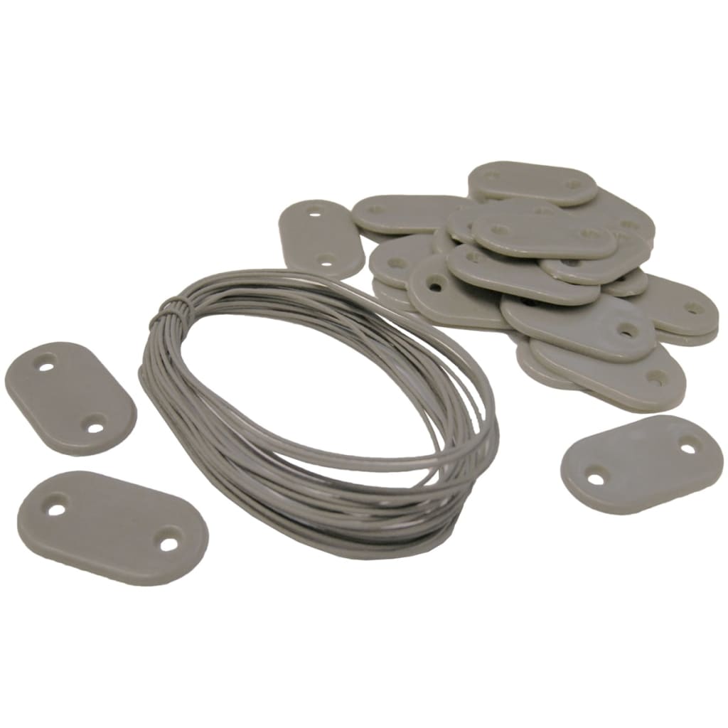 Natur 27-teiliger Gartenbildschirm Montageset Grau