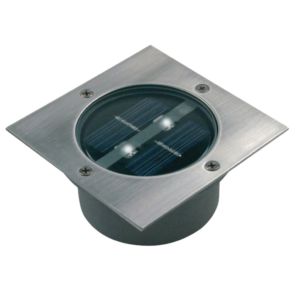 Ranex Ranex Ra-5000198 Quadratischer LED-Bodenstrahler, gebürstetes Edelstahlglas (5000.198)