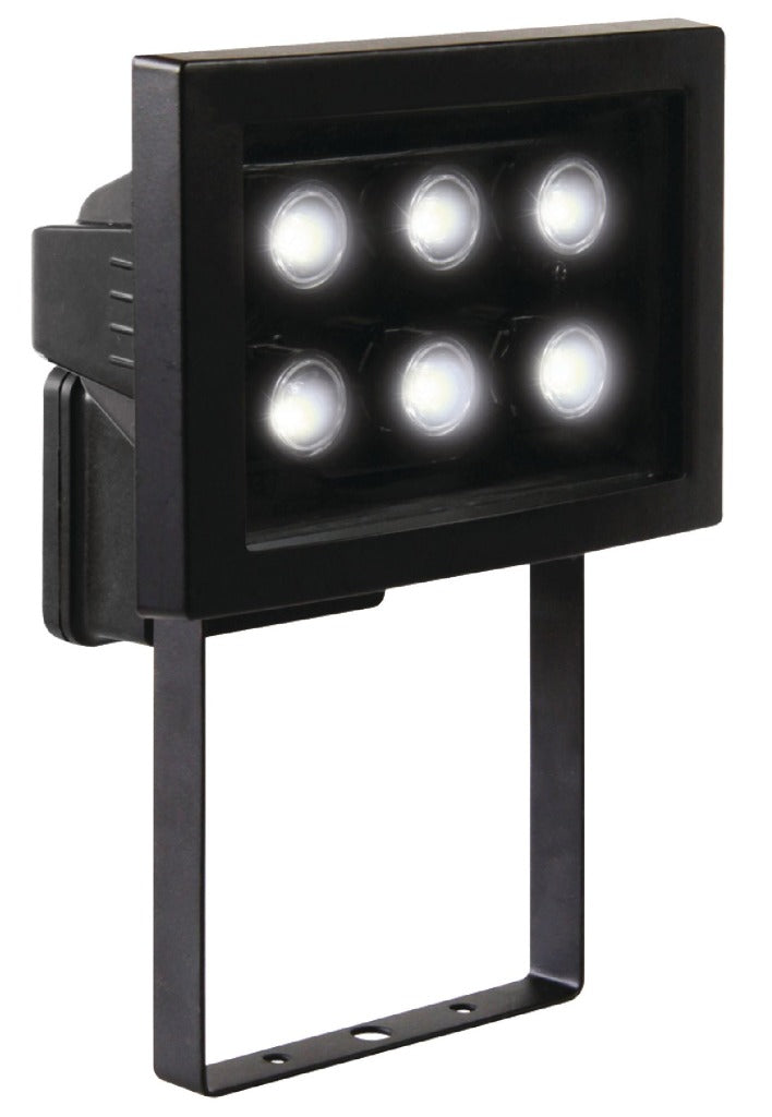 Ranex xq-1011 LED-Außenleuchte aus schwarzem Aluminium (6x).
