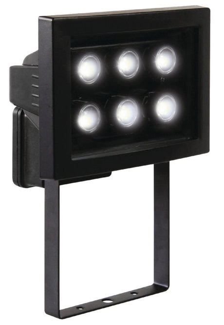 Ranex xq-1011 LED-Außenleuchte aus schwarzem Aluminium (6x).