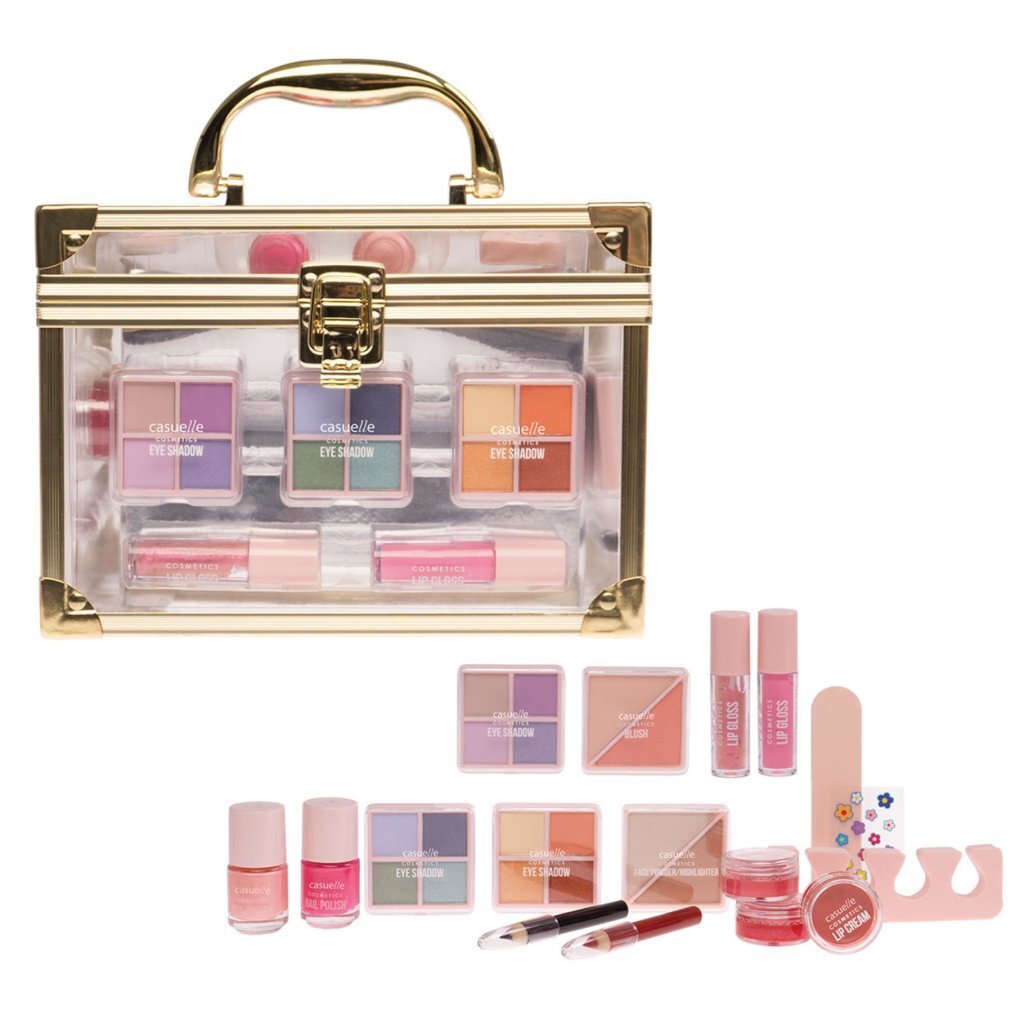 Casuelle Make-up-Etui gold transparent