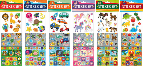 Stickerset - 6 assorti