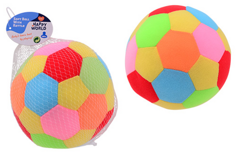 Johntoy Happy World Fabric Rassel Ball