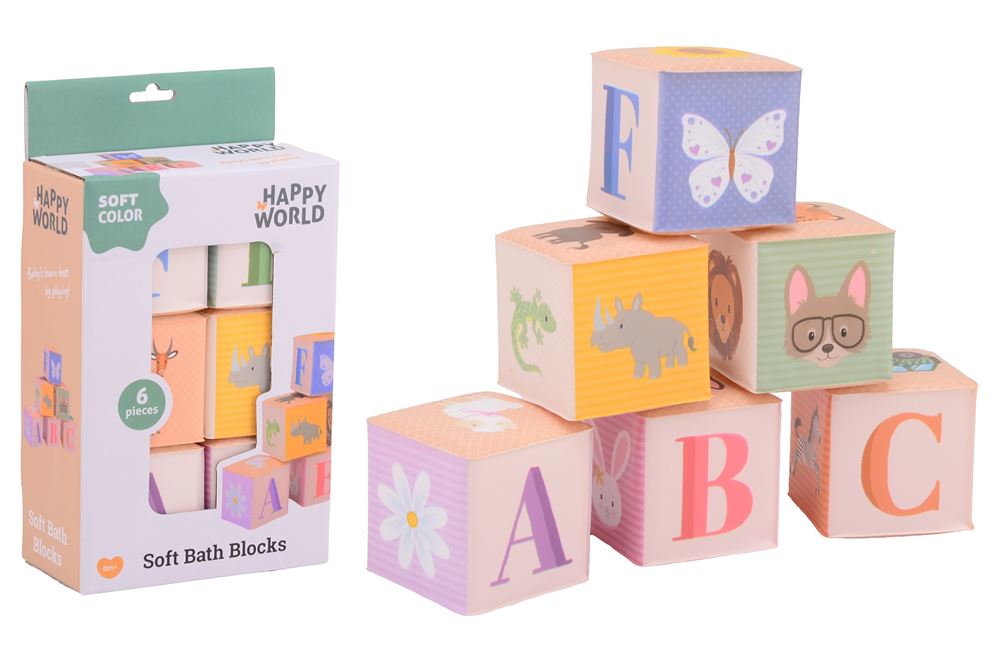Johntoy John Toy Happy World 6 Badeblöcke