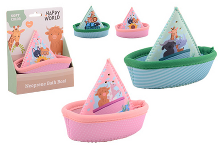 Johntoy Happy World Neopren-Badeboot 2-fach sortiert