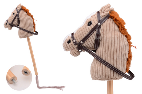 Johntoy Holly Horse Steckenpferd mit Sound 80cm braun