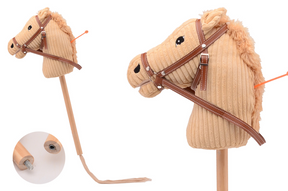 Johntoy Holly Horse Steckenpferd mit Sound 80cm beige