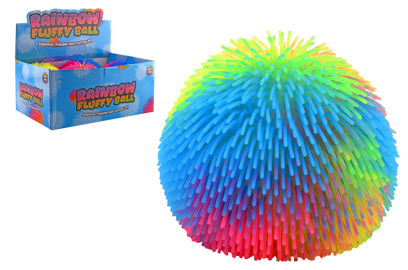 Johntoy Regenbogen-Flauschball, 22 cm