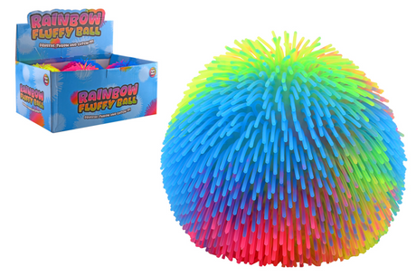 Johntoy Regenbogen-Flauschball, 22 cm