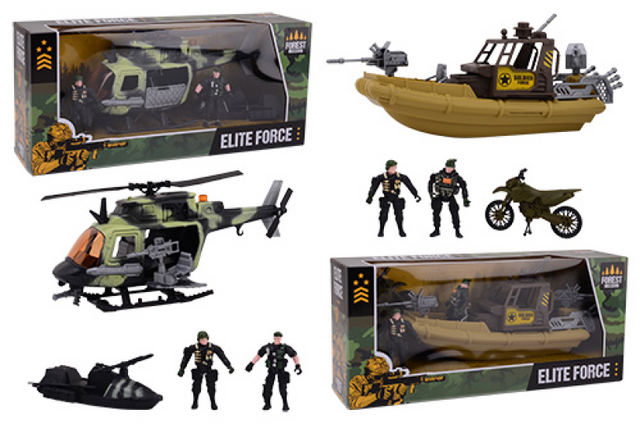 Johntoy army forces speelset in doos groot 2 assorti