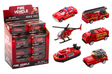 Johntoy brandweer voertuigen 1:64 in display 6 assorti