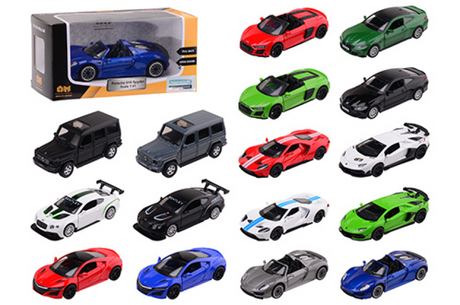 Von Johntoy Absolute Motors lizenzierter Supersportwagen im Maßstab ca. 1:42 – 14 x 6,5 x 7 cm