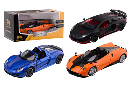 Von Johntoy Absolute Motors lizenzierter Supersportwagen im Maßstab ca. 1:24, 25 x 13 x 12 cm
