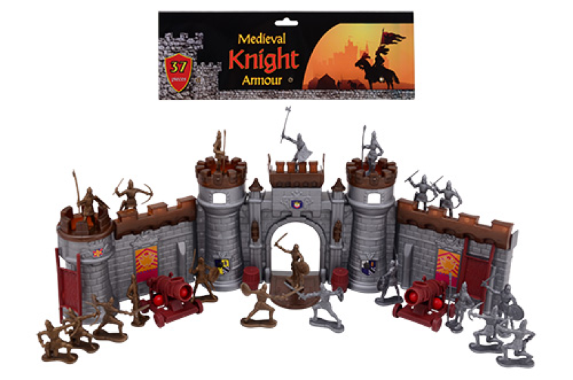 Johntoy Knights spielen mit Castle Set