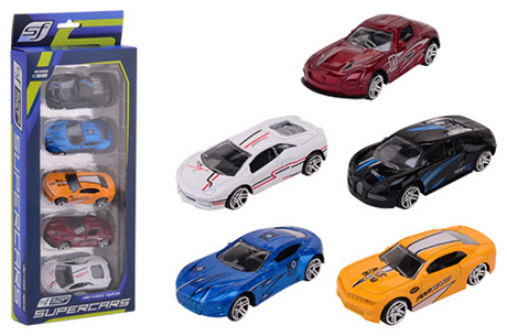 Johntoy Super Cars sterben Cast Car, 5st.