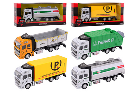 Johntoy super cars die-cast truck 4 assorti