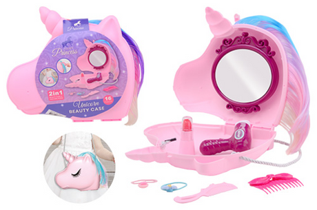 Johntoy John Toy Einhorn Beauty Case mit Kordel 25x21cm