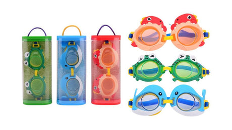 Niedliche Schwimmbrille mit Tiermotiv, in