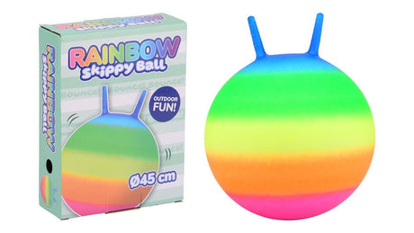 Johntoy Outdoor-Spaß-Regenbogen-Skippy-Ball, 45 cm