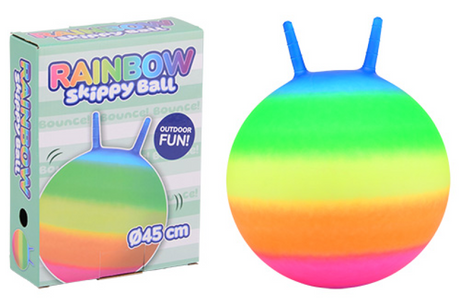 Johntoy Outdoor-Spaß-Regenbogen-Skippy-Ball 45 cm. 3