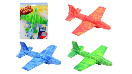Johntoy Schaumstoffflugzeug auf Karte. 4 Achsen 3+