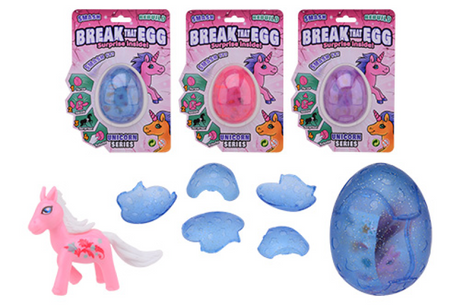 Johntoy John Toy Break that Egg – Einhorn-Überraschungsei, Artikelgröße L x B x H 15,5 x 6 x 20 cm
