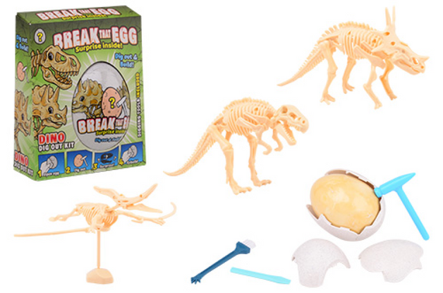 Johntoy zerbricht das Dinosaurier-Ei-Fossil