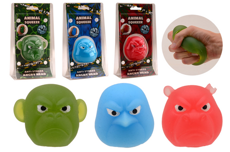 Johntoy Anti-Stress – wütender Squeeze-Tierkopf