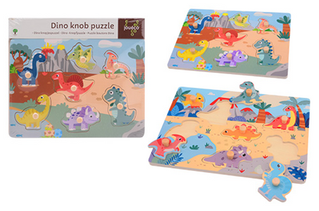 Jouéco Knopfpuzzle Dinosaurier. 3+ 2 sort
