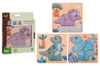 Jouéco Puzzle-Dinosaurier. 3+3 Sortiment.