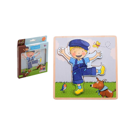 Johntoy jouéco® fien teun Puzzle-Unterstützung aus Holz