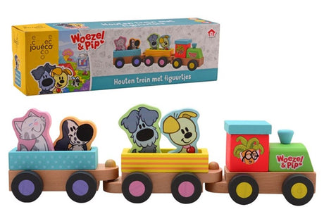 Johntoy Woezel Pip Eisenbahnset mit Figuren. 1+