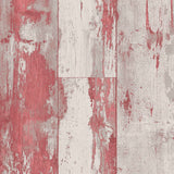 Niederländische Wandbedeckung Tapete Holzrot und Beige