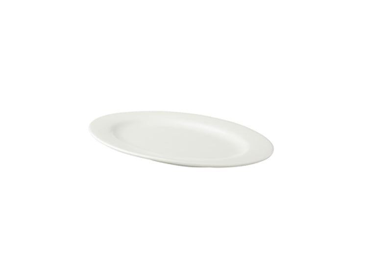 Verschiedene flache weiße Schale 23x16 Royalivory