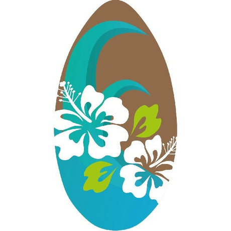 Sportx Skimboard Blume blau braun 100 cm