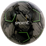 Sportx Fußball 22 cm 330-350 g schwarz grau neongrün