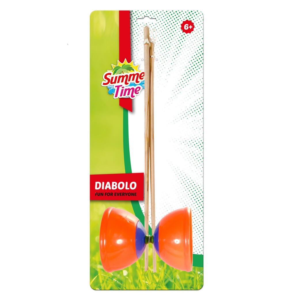 Sommerliches Diabolo-Orangeblau