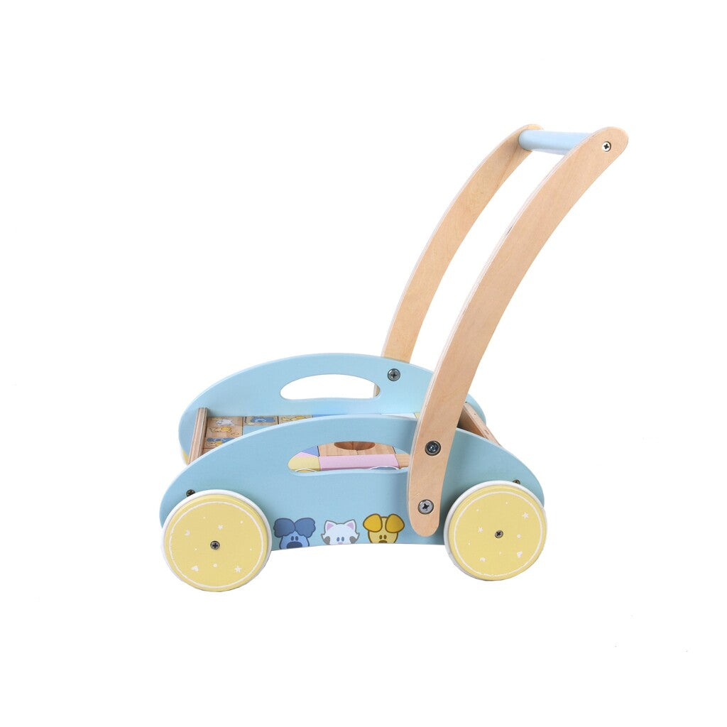 Rubo Toys Woezel und Pip Lauflernwagen für Babyblöcke