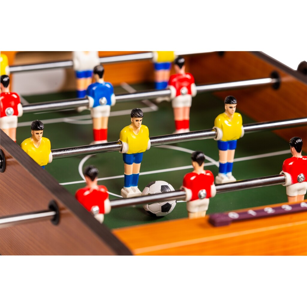Einfacher Fußballtisch aus Holz, 51 x 31 x 10 cm