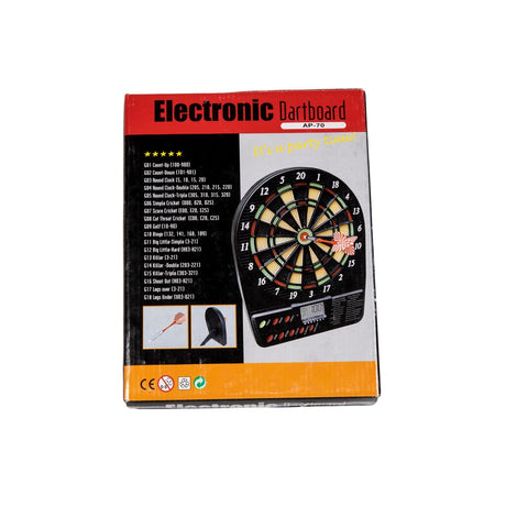 Einfache elektronische Mini-Dartscheibe + 4 Darts