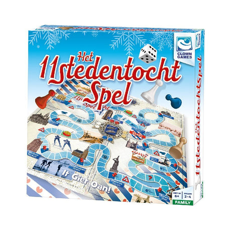 Clown-Spiele: Clown-Spiel „Elf-Städte-Tour“.