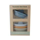 Little Dutch 4 Badeboote-Set blau