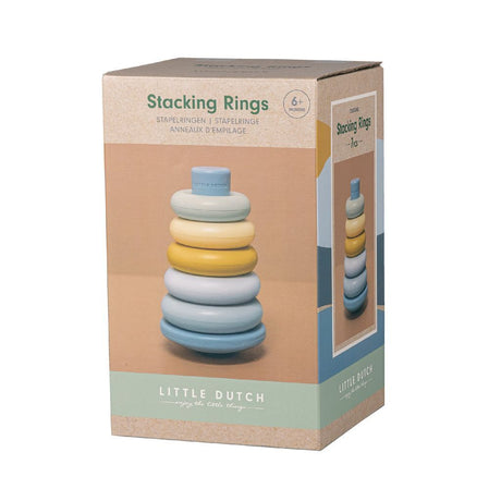 Rubo Toys Little Dutch Stapelringe blau