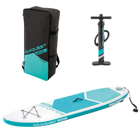 Intex 68241np Aquaquest 240 Sup Board 244x76x13 cm weiß hellblau