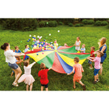 Außenspiel -Fallschirm -Stoff mit Bällen