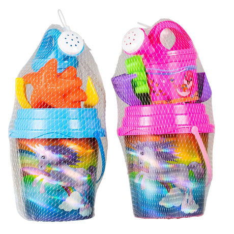 Summertime Strandset Einhorn Laserdruck 7tlg. 2sort
