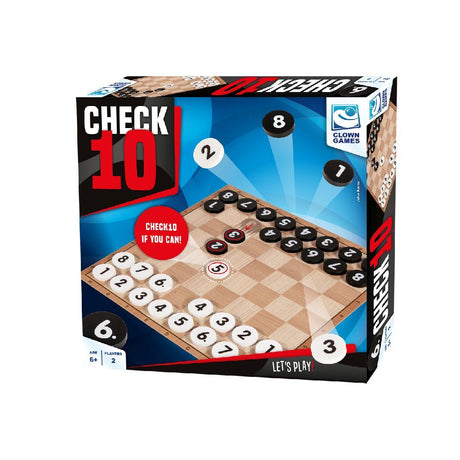 Clown-Spiele Check-10-Brettspiel