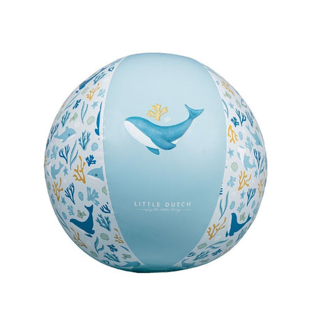 Rubo Toys Little Dutch Ocean Dreams Strandball blau, 35 cm