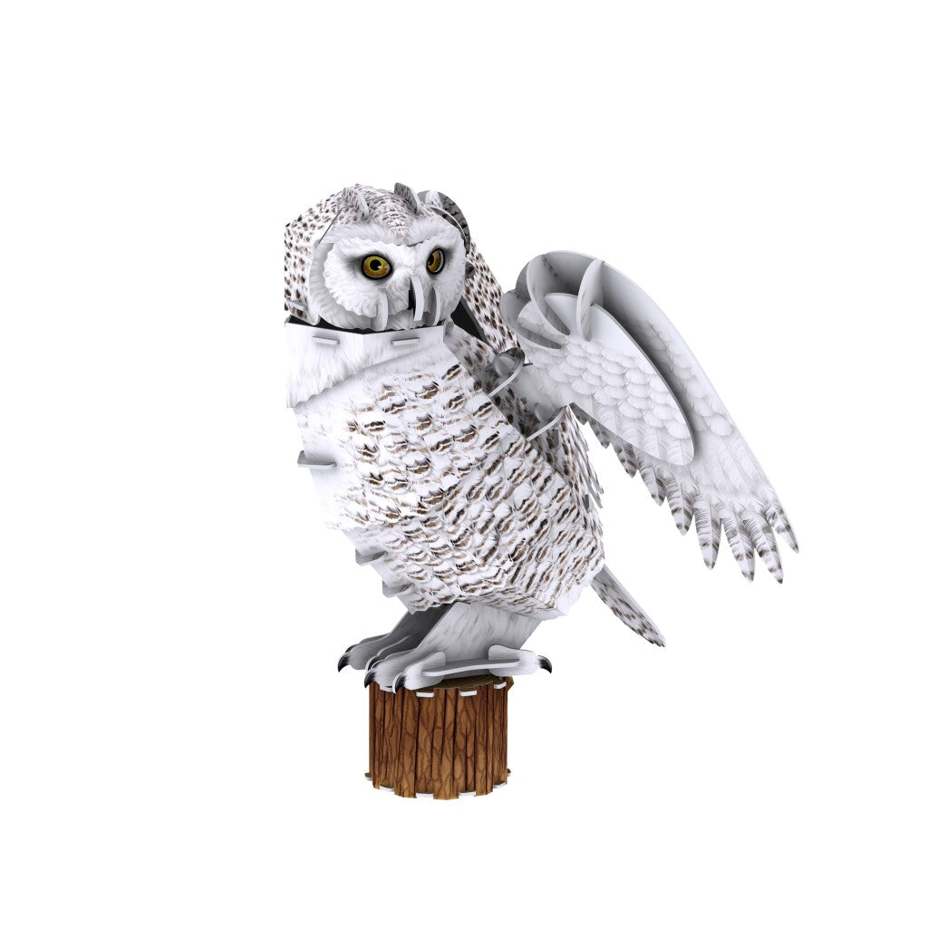 Kubisches lustiges National Geographic 3D-Puzzle Schneeeule, 32 Teile