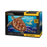 Kubisches lustiges National Geographic 3D-Puzzle Meeresschildkröte, 31 Teile